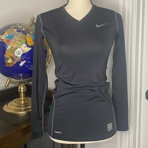Nike Women's Dark Gray Long Sleeve Top
